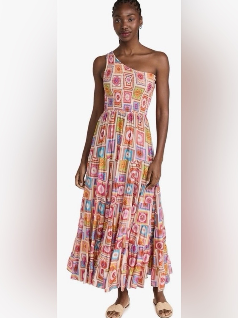 Sundress Ibiza Multi Sun Print Joe One Shoulder Dress XS / Small